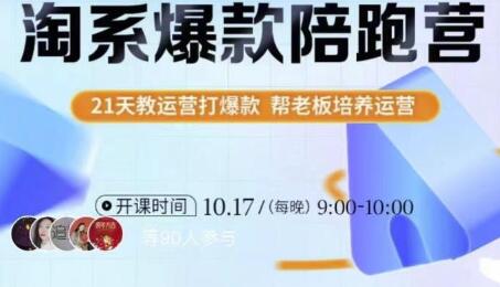 　108将淘系爆款陪跑营【第九期】，从淘宝0开始，手把手教你链接起飞，爆款不断