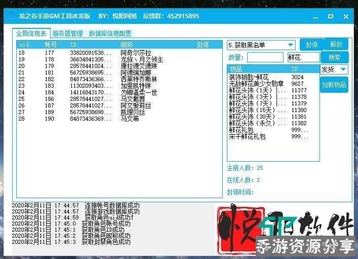 龙之谷手游冰龙GM工具清爽版
