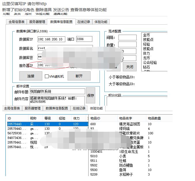 龙之谷冰龙GM工具 新增删除实时道具