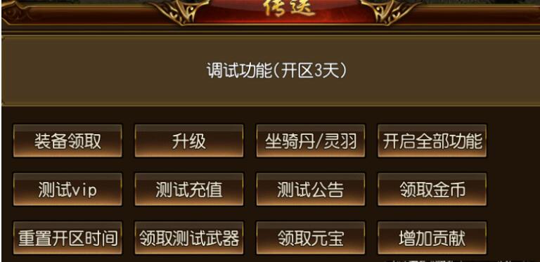 白日门开启GM测试