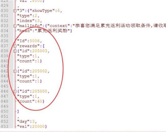 雷霆传奇H5-累充返利 物品修改-活动物品修改