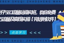 2021年附子SEO流量站操实班 教你免费获得百万流量及变现实操(完结附软件)-蜗牛学社