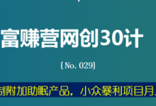 富赚营网创30计029:声优定制附加助眠产品,小众暴利项目月入10万-蜗牛学社