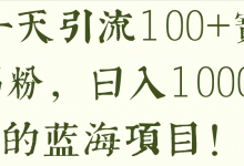 一天引流100+宝妈粉,日入1000+的蓝海项目!【视频教程】-蜗牛学社