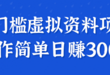 无门槛虚拟资料项目,操作简单日赚300+!【视频教程】-蜗牛学社