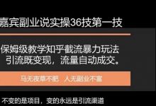 嘉宾副业说实操36技第一技,保姆级教学知乎截流暴力玩法引流既变现,流量自动成交-蜗牛学社