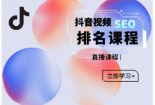 森淼·抖音SEO排名引流变现,教你如何布局抖音SEO获取更多免费流量-蜗牛学社
