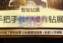 智能钻展手把手教你操作钻展,全方面了解和运用,让钻展更加简单-蜗牛学社
