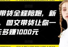 AI图文带货全程陪跑,新手必看,图文带货让你一天多赚1000元-蜗牛学社