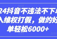 抖音不违法不下单0投入维Q打J，做的好一单轻松6000+【仅揭秘】-蜗牛学社