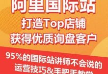【阿里国际站】打造Top店铺&获得优质询盘客户,95%的国际站讲师不会说的运营技巧-蜗牛学社