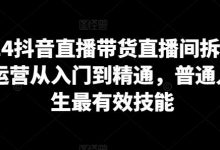 抖音直播带货直播间拆解,抖运营从入门到精通,普通人谋生最有效技能-蜗牛学社