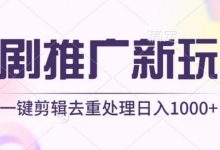 短剧推广新玩法,不剪辑,工具助力一键过原创,日入1000+-蜗牛学社