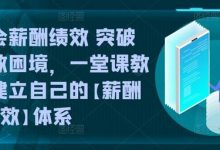 学会薪酬绩效 突破人效困境，​一堂课教你建立自己的【薪酬+绩效】体系-蜗牛学社