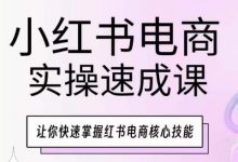 小红书电商实操速成课,让你快速掌握红书电商核心技能-蜗牛学社