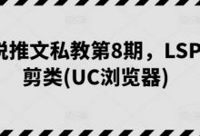 小说推文私教第8期，LSP混剪类(UC浏览器)-蜗牛学社