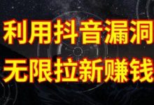 利用抖音链接漏洞,无限拉新赚钱【漏洞原理+操作流程】-蜗牛学社