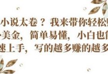 国内小说太卷 ?带你轻松赚取老外美金，简单易懂，小白也能快速上手，写的越多赚的越多-蜗牛学社