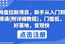 网盘拉新项目,新手从入门到精通(附详细教程),门槛低,好落地,变现快-蜗牛学社