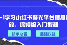 从0-1学习小红书聚光平台信息流投放,保姆级入门教程-蜗牛学社