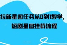 短剧拉新星图任务从0到1教学，红果短剧星图挂载流程-蜗牛学社