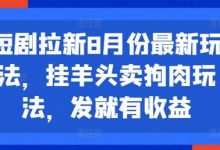 短剧拉新8月份最新玩法,挂羊头卖狗肉玩法,发就有收益-蜗牛学社