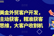 百万美金外贸客户开发,外贸主动获客,精准获客系统思维,大客户收割机-蜗牛学社