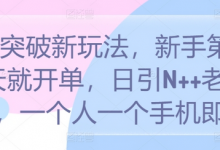 S粉突破新玩法,新手第一天就开单,日引N++老S批,一个人一个手机即可-蜗牛学社