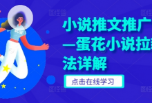 小说推文推广干货—蛋花小说拉新玩法详解-蜗牛学社