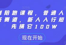 短剧陪跑课程,普通人逆袭的新赛道,新人入行短剧,先搞它100W-蜗牛学社