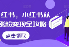掘金小红书,小红书从0到1涨粉变现全攻略-蜗牛学社