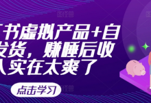 小红书虚拟产品+自动发货,赚睡后收入实在太爽了-蜗牛学社