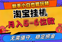 淘宝无人直播挂机卖货,不违规不封号,无需值守,月入5-6位数-蜗牛学社