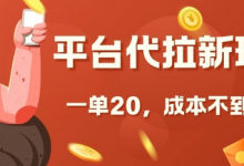 平台代拉新玩法，一单20，成本不到2快-蜗牛学社