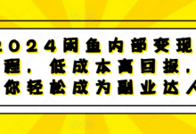 闲鱼内部变现课程,低成本高回报,让你轻松成为副业达人-蜗牛学社