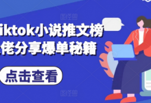 海外tiktok小说推文榜二大佬分享爆单秘籍-蜗牛学社