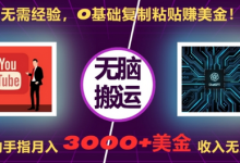 无需经验,0基础复制粘贴赚美刀,动动手指,月入3000+刀,无上限-蜗牛学社