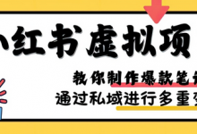 小红书虚拟项目实战，爆款笔记制作，矩阵放大玩法分享-蜗牛学社