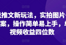 小说推文新玩法,实拍图片+小说文案,操作简单易上手,单条视频收益四位数-蜗牛学社