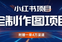 小红书私人定制图项目,附赠一单4W渠道-蜗牛学社