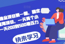AI撸金项目第一期,稳定长久蓝海项目,一天两个小时,一天200到500毫压力-蜗牛学社