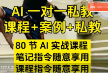 AI指令实战课,课程+案例,80节AI实战课程,笔记指令随意享用,课程指令随意享用-蜗牛学社