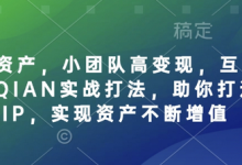 个人IP资产,小团队高变现,互联网全链路赚QIAN实战打法,助你打造个人IP,实现资产不断增值-蜗牛学社