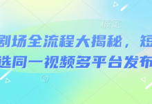 河马剧场全流程大揭秘,短剧爆款精选同一视频多平台发布实操-蜗牛学社