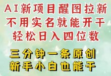 AI新风口,2025拉新项目,醒图拉新强势来袭,五分钟一条作品,单号日入四位数-蜗牛学社