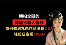 横扫全网的林黛玉怼人视频,如何做到九条作品涨粉7.8万,轻松日变现1k-蜗牛学社