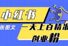 小红书模版一张图片一天轻松引流上百创业粉-蜗牛学社