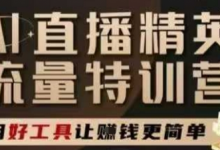 AI直播精英官方特训营,直播底层逻辑和ai实操技巧,用好工具让挣米更简单-蜗牛学社