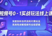 视频号0-1实战玩法线上课,深度剖析自然流和付费玩法,统性讲解视频号全部逻辑-蜗牛学社
