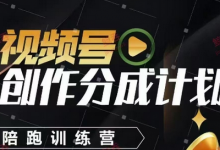 视频号创作分成计划陪跑训练营,手把手教会你如何制作视频,细水长流型项目-蜗牛学社